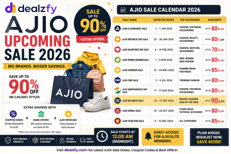 Ajio Upcoming Sale
